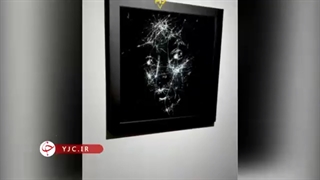 هنر نقاشی با شکستن شیشه