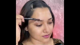 آرایش و رنگ ابرو  و میکاپ جذاب زنانه - تبلیغات ویدئویی برای آرایشگران
