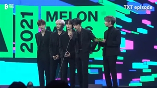اپیزودِ منتشر شده از پشت صحنه‌ی حضور TXT در مراسم Melon Music awards 2021