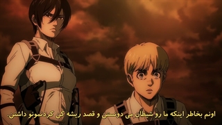 انیمه حمله به تایتان Attack On Titan فصل 4 قسمت 22 با زیرنویس فارسی