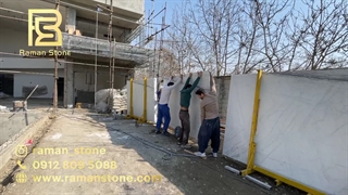 نصب سنگ اسلب( گروه رامان استون)