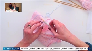 آموزش بافت لباس بچگانه-آموزش بافت لباس کودک-بافتنی-بافت لباس خواب پارت5
