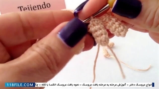 آموزش بافت عروسک دختر-آموزش بافت عروسک -آموزش عروسک جولیت قسمت سوم