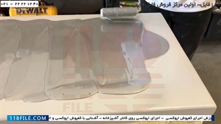 آموزش نصب دیوارپوش اپوکسی- آموزش اپوکسی- اپوکسی اوپن آشپزخانه