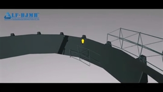 قطعات سازه فضایی، نصب سازه فضاکار