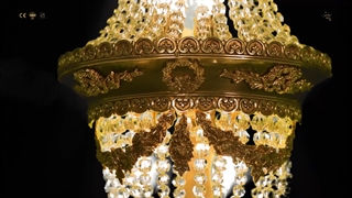 چراغ دیواری کلاسیک 4 شعله کریستالی