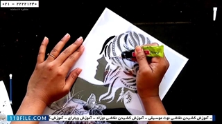 فیلم آموزش ویترای-آموزش نقاشی روی ظروف-آموزش کشیدن نقاشی یک خانم روی شیشه  2