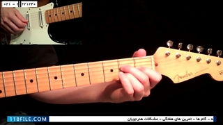دانلود آموزش گیتار الکتریک-آموزش پایه ی آکوردهای هفتم