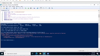 دستورات docker در ویندوز سرور 2022