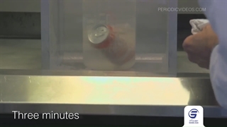 ببینید نیتروژن مایع چه بلایی سر قوطی کوکاکولا میاره!