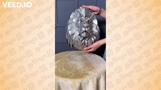 خرید دیوارکوب مدل کله شیر پلی رزین