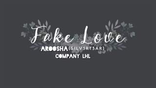 کاور اهنگFake love ازAroosha سولوییست کمپانی LHL