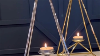 جاشمعی هرمی فلزی