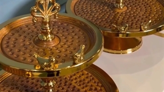 شیرینی خوری چوبی پایه کوتاه