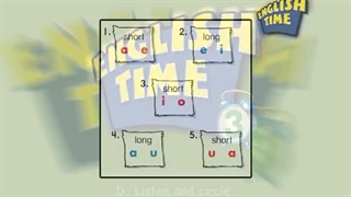 English Time 3 Race 1 Unit 2 Phonics Time D