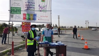 اجرای طرح ابتکاری در روز طبیعت در شهرستان چهارباغ توسط شرکت جارو پسماند