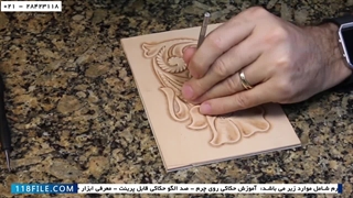 آموزش تخصصی حکاکی روی چرم-نحوه استفاده از ابزار سایه زنی و حکاکی