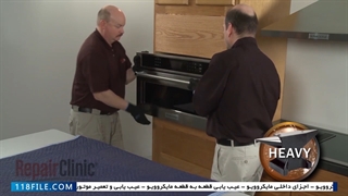 Kitchenaidآموزش تعمیر مایکروویو-آموزش تاچ مایکروویو- تعویض موتور فن انتقال دهنده(کانوکشن) برند