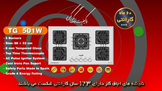 اجاق گاز تورینوپلاس TG 501w