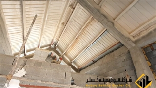 عایق فوم پلی یورتان پاششی شهرک ویلایی عایق حراراتی صوتی