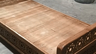 سفارش مشتری صنایع چوب نصر از کرج تختخواب سنتی یکنفره nasr17t