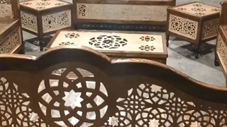 سفارش مشتری صنایع چوب نصر از قم مبل سنتی 7 نفره مدل nasr7xs4