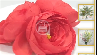 سرگل آنوما مصنوعی سوپر قرمز | گل آنوما قرمز