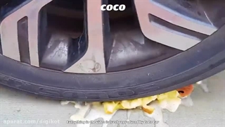 چالش له کردن اجسام با ماشین/ کلیپ گرانج/ کلیپ باحال