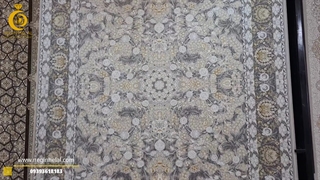 فرش افشان طلاکوب نگین مشهد هلال 1200 شانه کد 9723