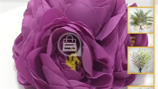 سرگل های پیونی متوسط بنفش | فروش گل مصنوعی پیونی