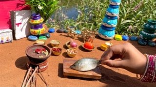 آشپزی مینیاتوری : کاری با ماهی - موج کره ای