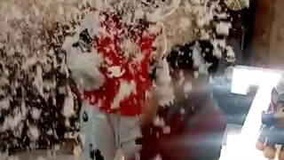عروسک تن پوش به همراه عروسک گردان خانم و آقا