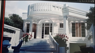 نقشه ساختمان دو طبقه مدرن سه خواب با اسکلت بتنی 30.9×11.5