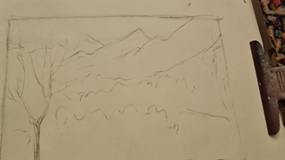 طراحی طبیعت با زغال. قسمت 1