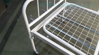 تخت2 دو شکن پایه متحرک رویه توری مدکالا