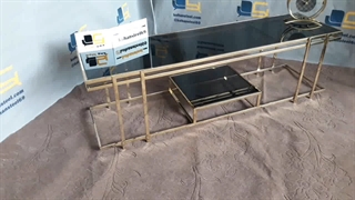 نمونه کامل شده میز تلویزیون استیل یک و دو کفه