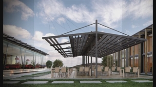 سقف متحرک تراس فست فود-سایبان بازشو تراس کافه رستوران