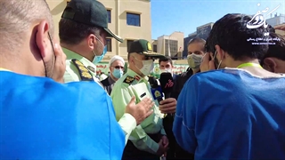 سارق منزل حمله به پلیس با چاقو و سلاح گرم کلت کمری دستگیری ویدیو کلیپ پلیس پیشگیری تهران بزرگ