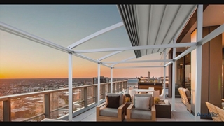 زیباترین سایبان جمعشو کافه رستوران-سقف کنترلی پشت بام باغ رستوران-سقف ریموتدار کافی شاپ