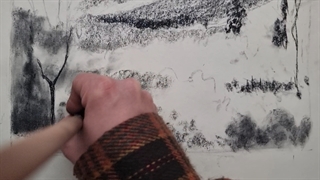 طراحی طبیعت زغالی. قسمت چهارم