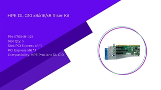 کارت رایزر HPE DL Gen10 x8/x16/x8 Riser Kit با پارت نامبر 870548-B21