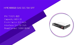 HPE 600GB SAS 12G 15K SFF