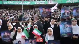 فرزندان شهدا به یاد پدرانشان سلام فرمانده را همخوانی کردند