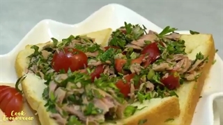 طرز تهیه کاناپ تن ماهی