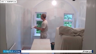 آموزش نصب کاغذ دیواری 02128423118-چسباندن کاغذ طرح دار-کاغذ دیواری برای اتاق