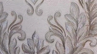 کاغذ دیواری داماسک گل برجسته لوکس کد 99100606