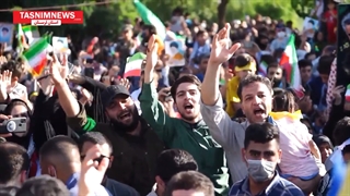 برکزاری سرود سلام فرمانده در شهر خرم آباد استان لرستان