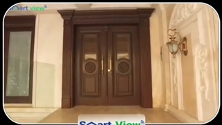 پارتیشن شیشه ای در حمام مستر منزل مسکونی