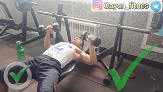 پرس سینه تخت دمبل