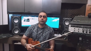 آموزش ویلن بداهه نوازی ساده شور لا ایمان ملکی
